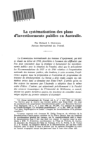 La systématisation des plans d'investissements publics en Australie