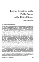 Labour relations in the public sector in the United States