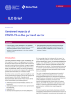 Gendered impacts of COVID-19 on the garment sector
