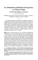 La orientación profesional de los jóvenes en el Reino Unido: servicio del empleo de jóvenes