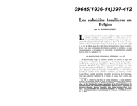 Los subsidios familiares en Bélgica