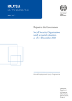 Malaysia, report to the Government: Social Security Organization tenth actuarial valuation, as of 31 December 2014
