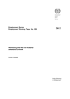 Well-being and the non-material dimension of work