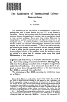 The ratification of international labour conventions