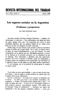 Los seguros sociales en la Argentina: problemas y perspectivas
