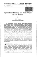 Agricultural planning and farm wages in New Zealand