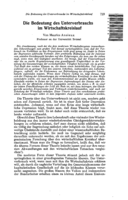Under-consumption as a factor in the economic cycle