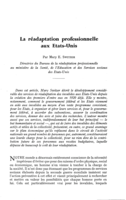 La réadaptation professionnelle aux Etats-Unis