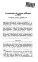 L'organisation des soins médicaux au Chili