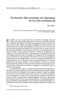 Evolución del concepto de bienestar en la vida profesional