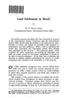 Land settlement in Brazil