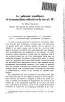 Le patronat scandinave et les conventions collectives du travail: II