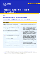 Mobiliser les unités de l'économie sociale et solidaire pour une protection sociale universelle