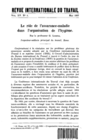 Le rôle de l'assurance-maladie dans l'organisation de l'hygiène