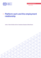 Platform work and the employment relationship