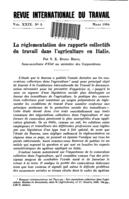 La réglementation des rapports collectifs du travail dans l'agriculture en Italie