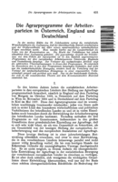 Workers' agricultural programmes in Austria, England, and Germany