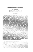 Rationalisation et chômage