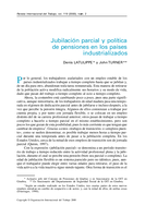 Jubilación parcial y política de pensiones en los países industrializados