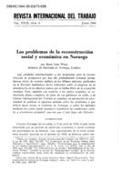 Los problemas de la reconstrucción social y económica en Noruega