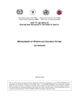 Management of workplace violence victims
