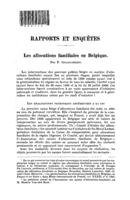 Les allocations familiales en Belgique