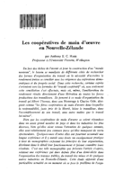 Les coopératives de main d'oeuvre en Nouvelle-Zélande