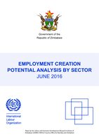 Employment creation potential analysis by sector: June 2016