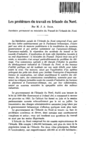 Les problèmes du travail en Irlande du Nord