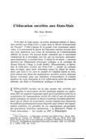 L'éducation ouvrière aux Etats-Unis