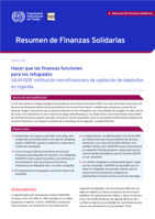 Hacer que las finanzas funcionen para los refugiados: UGAFODE institución microfinanciera de captación de depósitos en Uganda