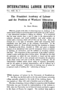 The Frankfort Academy of Labour and the problem of workers' education