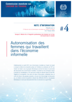 Autonomisation des femmes qui travaillent dans l’économie informelle