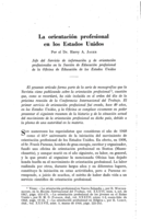 La orientación profesional en los Estados Unidos