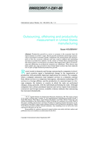 Outsourcing, offshoring and productivity measurement in United States manufacturing