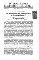 The mobilisation of labour reserves in Germany: I
