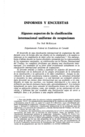 Algunos aspectos de la clasificación internacional uniforme de ocupaciones