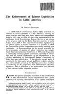 The enforcement of labour legislation in Latin America