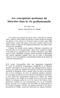 Les conceptions modernes du bien-être dans la vie professionnelle