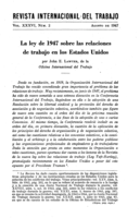 La ley de 1947 sobre las relaciones de trabajo en los Estados Unidos