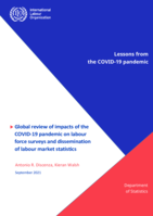 Lessons from the COVID-19 pandemic: global review of impacts of the COVID-19 pandemic on labour force surveys and dissemination of labour market statistics
