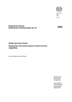 Global agri-food chains: employment and social issues in fresh fruit and vegetables