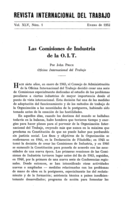 Las Comisiones de Industria de la O.I.T.