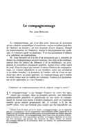 Le compagnonnage