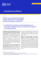 Prevenir la exclusión del mercado de trabajo: afrontar la crisis del empleo juvenil provocada por la COVID-19