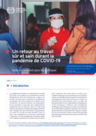 Un retour au travail sûr et sain durant la pandémie de COVID-19