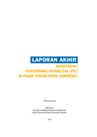 Mapping persons with disabilities (PWD) in Indonesia labor market, final report