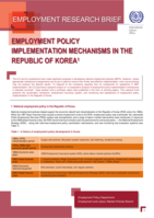 Employment policy implementation mechanisms in the Republic of Korea