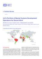 ILO’s portfolio of market systems development operations for decent work