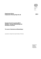 Dynamic social accounting matrix (DySAM): concept, methodology and simulation outcomes : the case of Indonesia and Mozambique